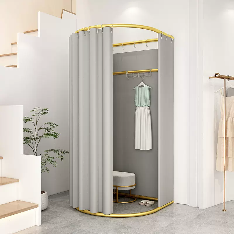 厂家直销商场临时试衣间服装店落地便携式可折叠简易更衣室