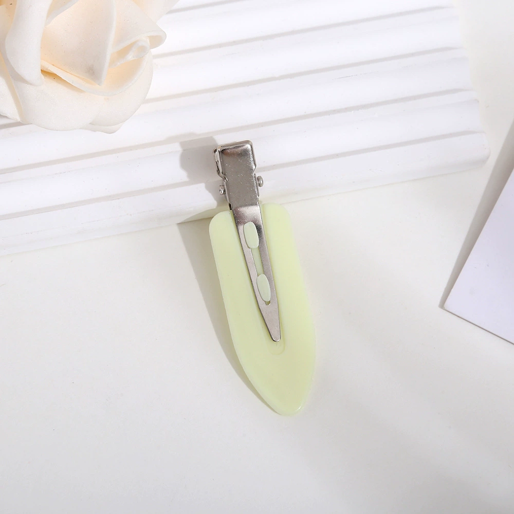 Universal acrylic matte hairgrip, cute cream hair accessory, wholesale