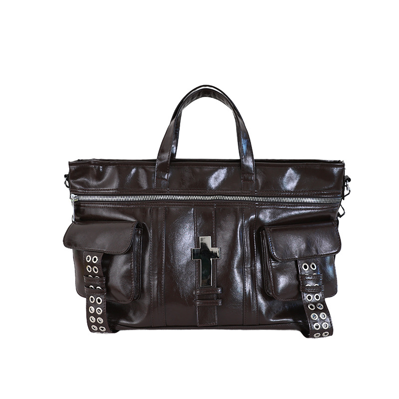 Bolso de mujer de gran capacidad de lujo ligero de hombro mochila de alto nivel de moda retro versátil Maillard bolso de mano