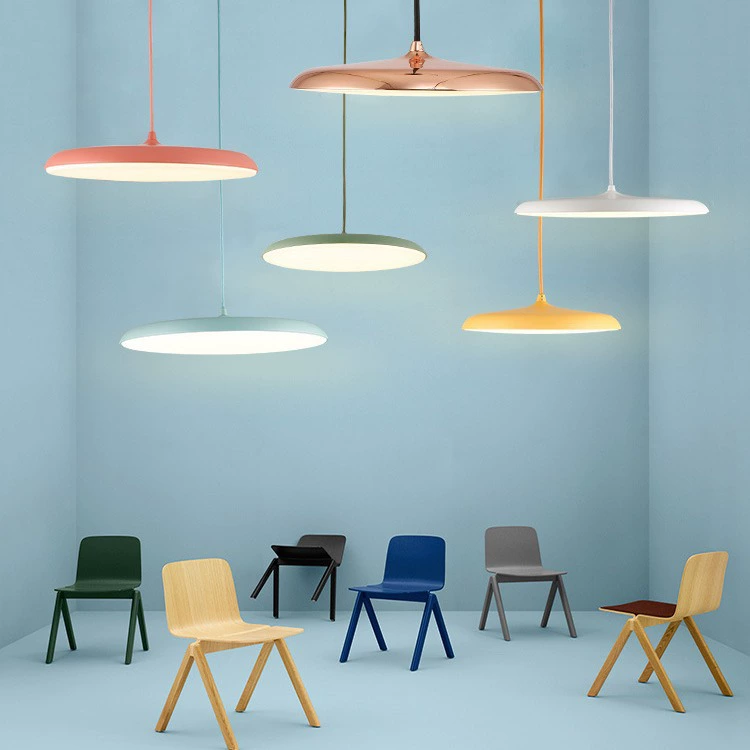Скандинавская современная минималистичная потолочная лампа для гостиной, творческий лист для офиса для кровати, настольная лампа барной мебели