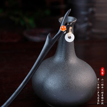 好货 黑檀木发簪国风新中式古风汉服头饰女宫廷旗袍配饰日常发簪