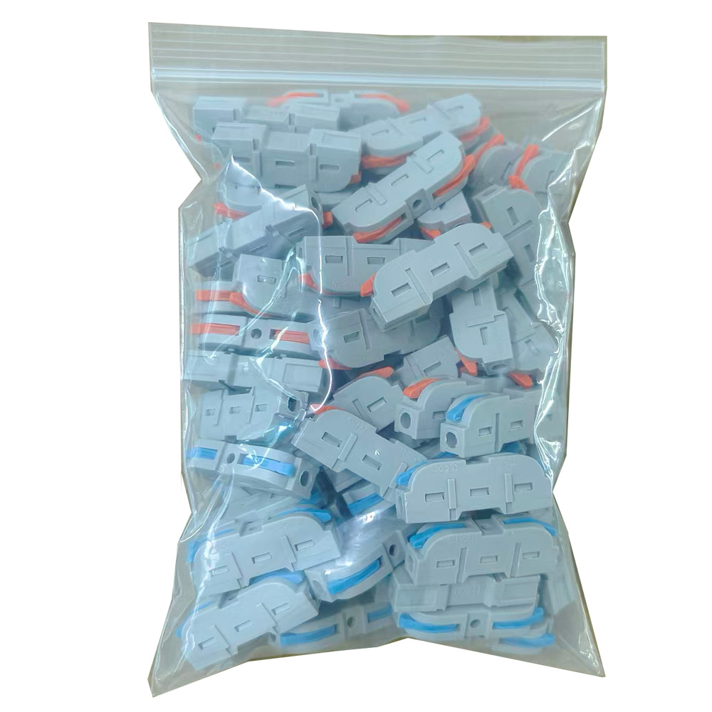 Kit de empalme eléctrico de conexión rápida para terminales de acoplamiento compactos de empuje en línea 28-12 AWG