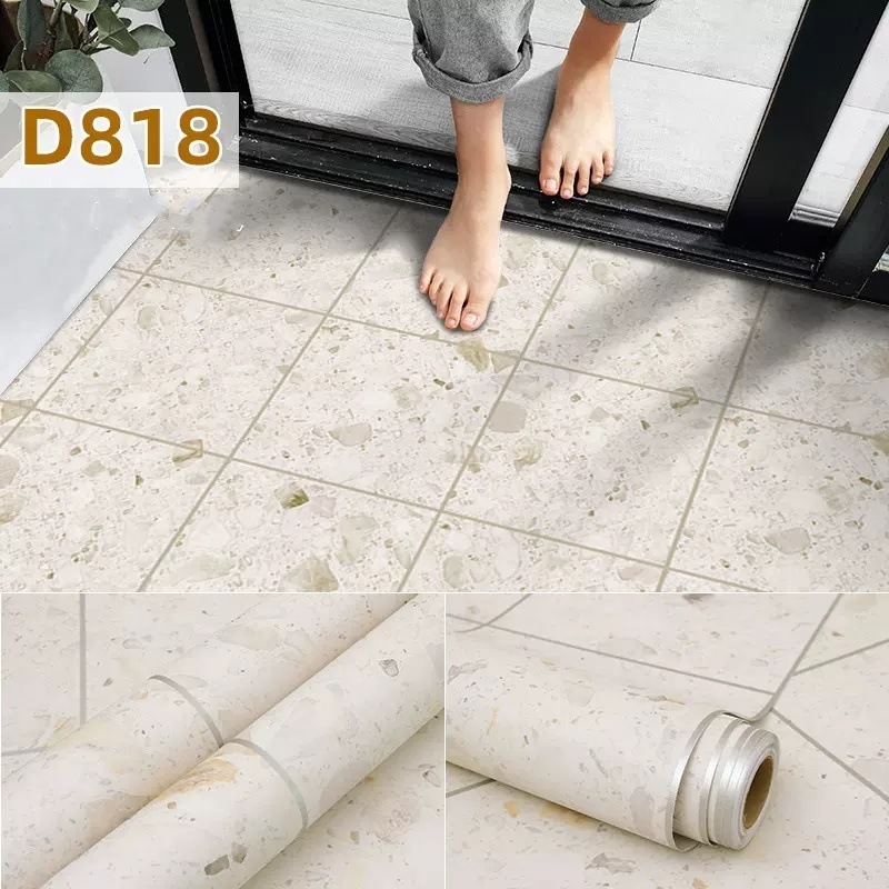 地板贴自粘卫生间防水防滑阳台浴室厨房地贴厕所瓷砖贴纸加厚耐磨|undefined