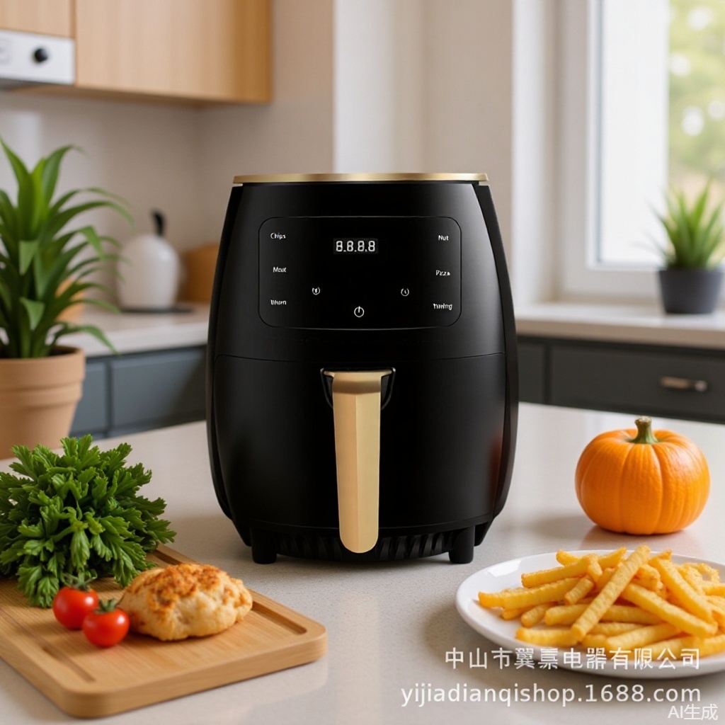 Airfryer Cross-Border 6L Air Fryer Household Large Capacity 220V Multi-Function Fully Automatic Electric Fryer French Fries Machine