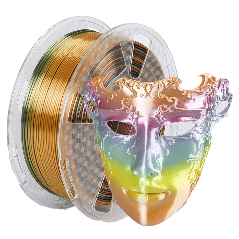Радужная нить для 3D-печати, PLA, градиент, 1.75 мм