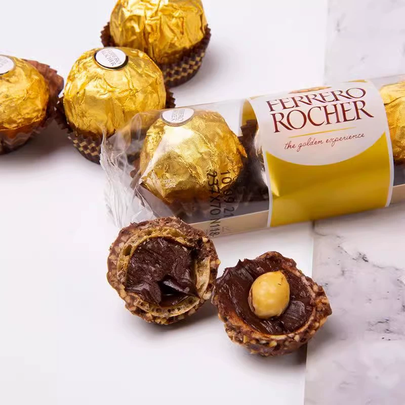 Шоколадный подарочный набор (Ferrero Rocher) T2/T3, 48–96 фундуковых капсул, свадебный подарок