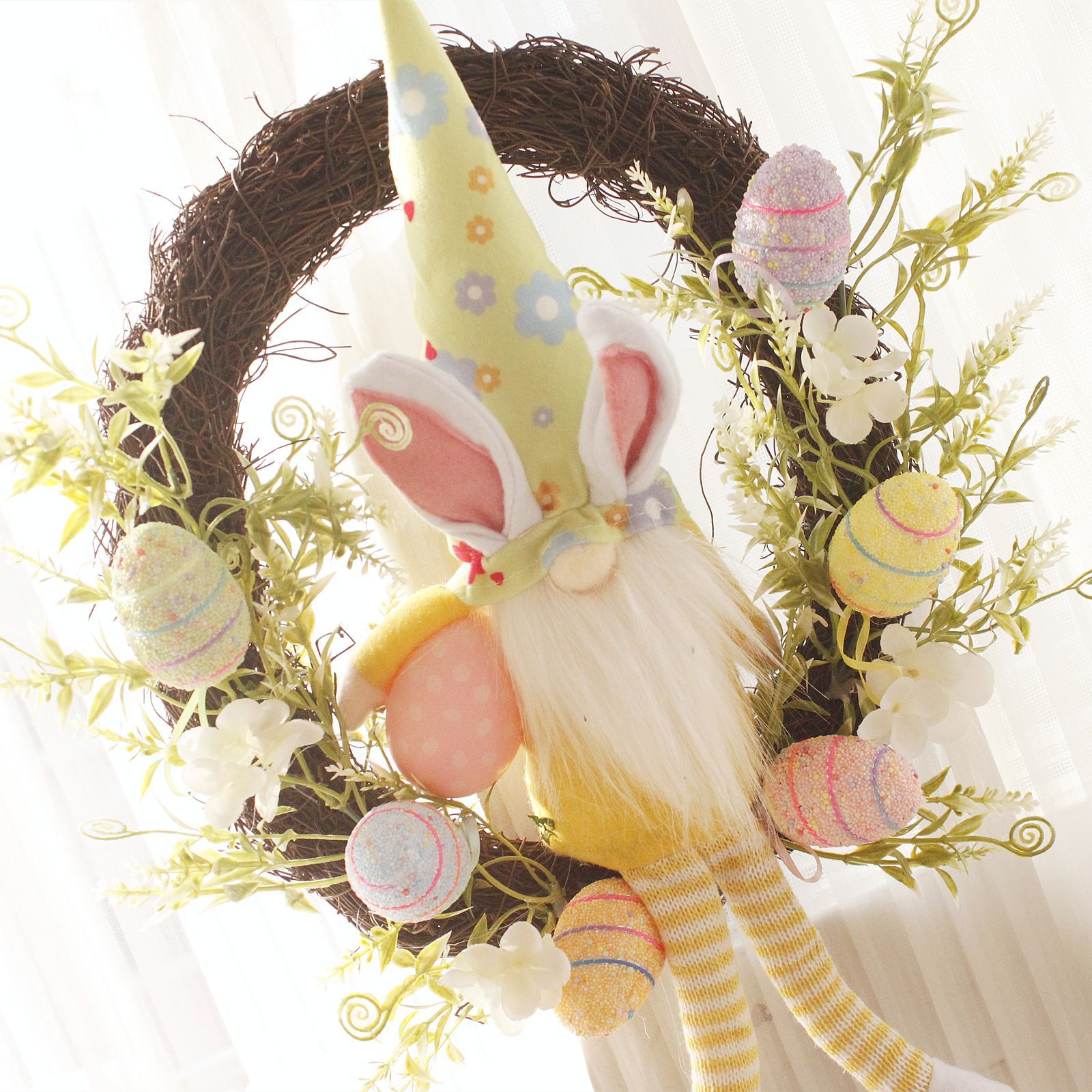 Spring Easter Egg Rabbit Garland Decoration Door Decoration Wall Decoration
