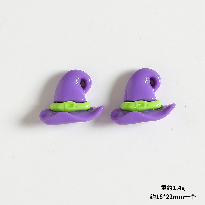 ハロウィンカボチャ魔女帽子ゴースト城樹脂アクセサリー手作り diy 素材ヘアアクセサリー携帯電話ケースパッチ|undefined