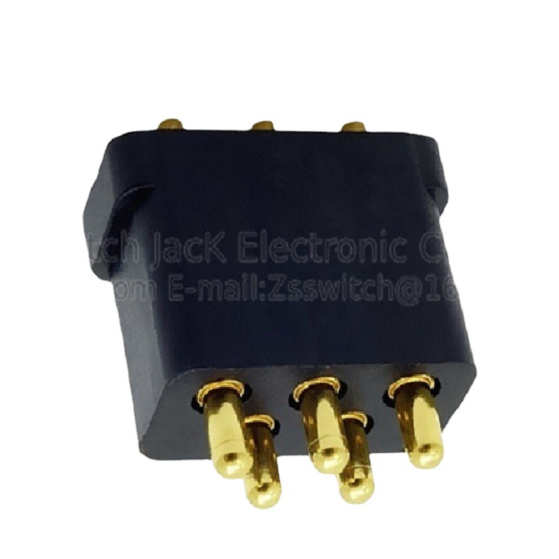 顶针POGO PIN立式 5针 5针顶针立式连接器  5P立式POGO PIN