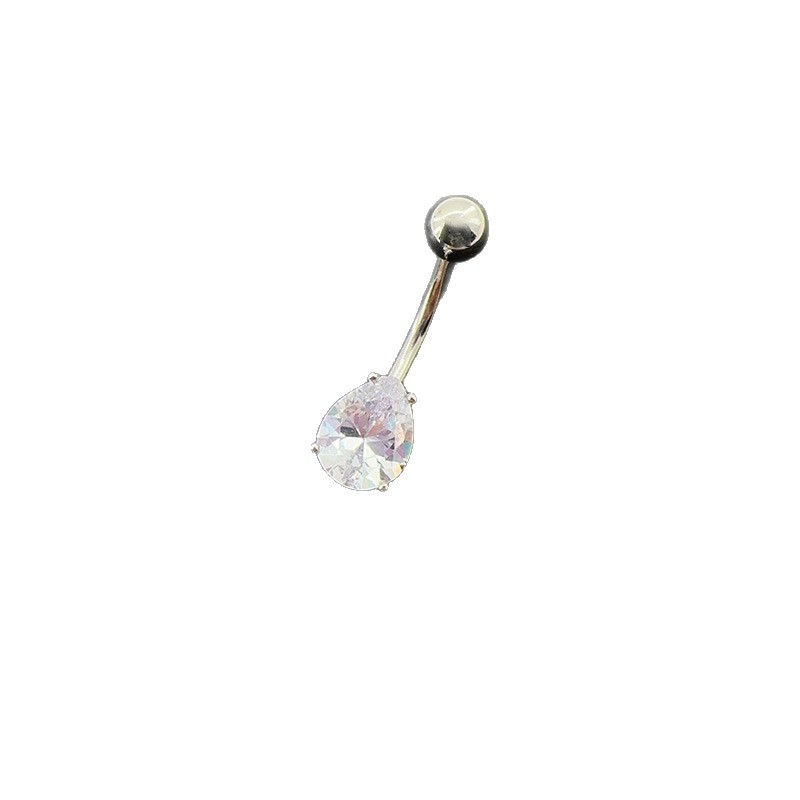 Zirconia Belly Button Ring For Women Stylish Body Piercing Jewellery_voghion.com