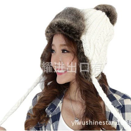 Демисезонная теплая knitted woolen шапка, теплая бейсболка, зимний лыжный костюм