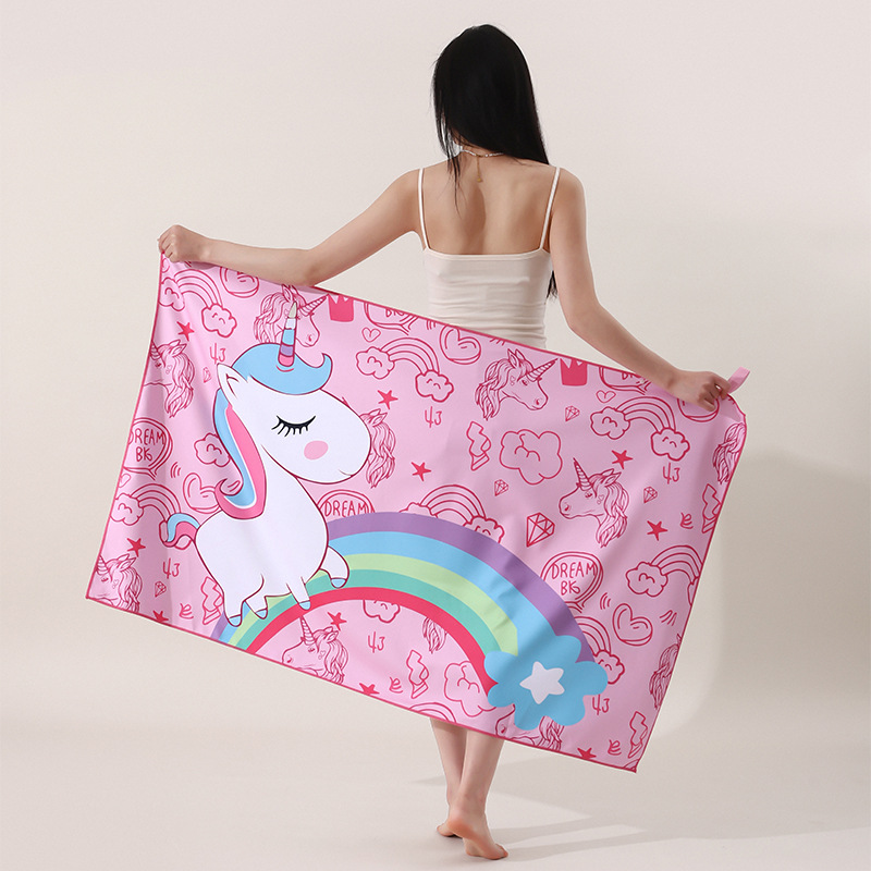 0974 rainbow unicorn (double-sided velvet)