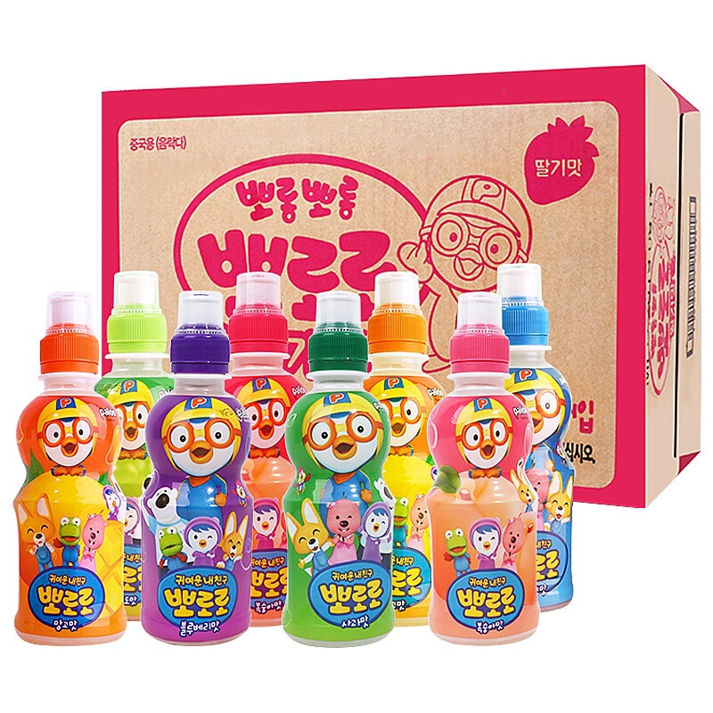 New Korean Badoerolulu Children's Strawberry Mango Orange Drink 235ml 24 Bottles/Box Wholesale New Korean Badoerolulu Children's Strawberry Mango Orange Drink 235ml 24 Bottles/Box Wholesale