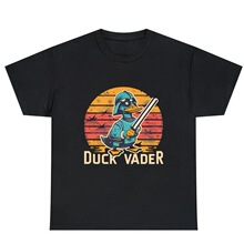 Vintage Ropa Hombre Duck Vader Funny T-Shirt Duck Darth
