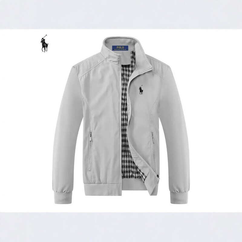 2026 new men's stand-up collar jacket, spring and autumn casual outerwear, featuring a small horse logo embroidery and a slim-fit design, suitable for cross-border sales 2026 new men's stand-up collar jacket, spring and autumn casual outerwear, featuring a small horse logo embroidery and a slim-fit design, suitable for cross-border sales