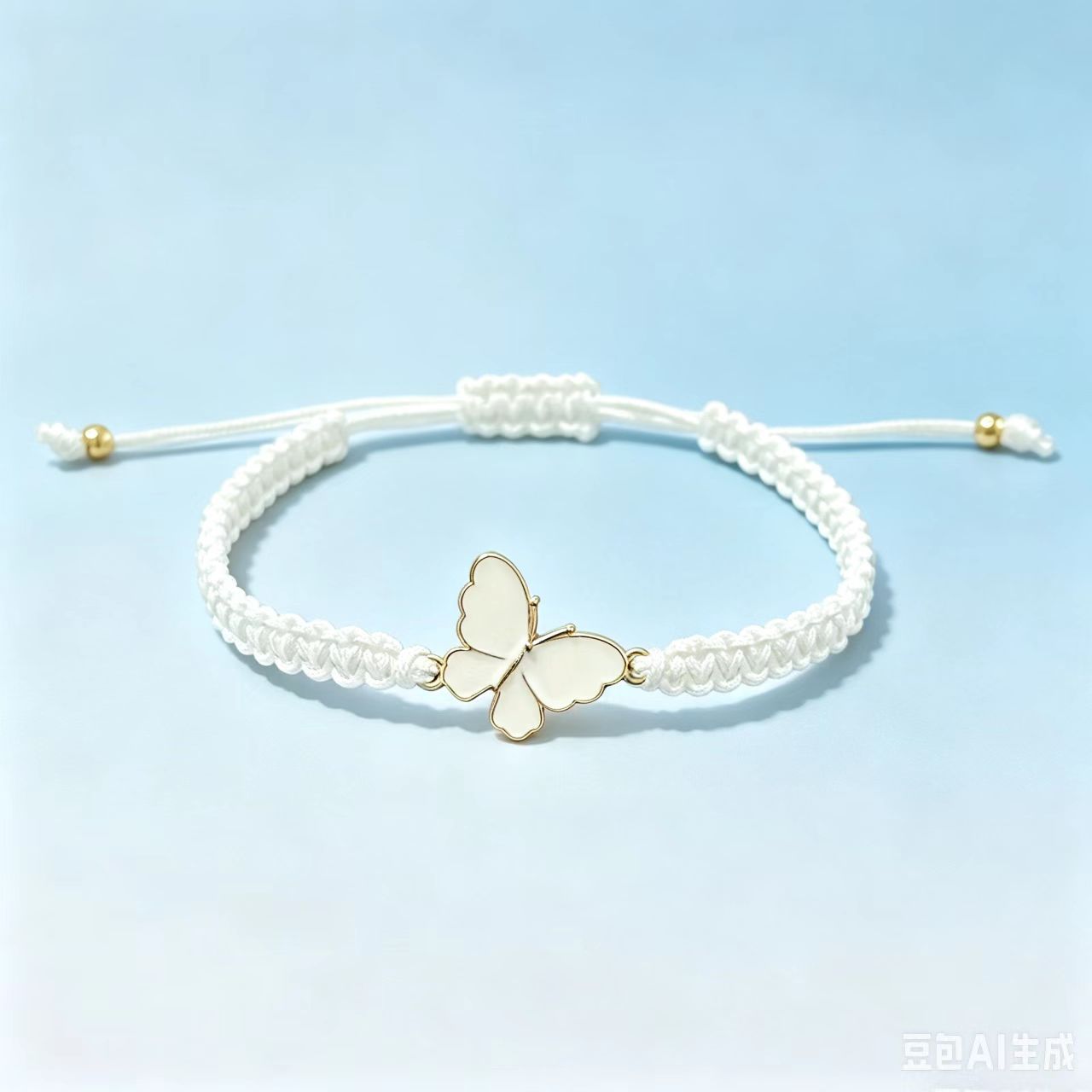 Pulsera Tejida de Mariposa en Aleación de Zinc para Parejas image 17