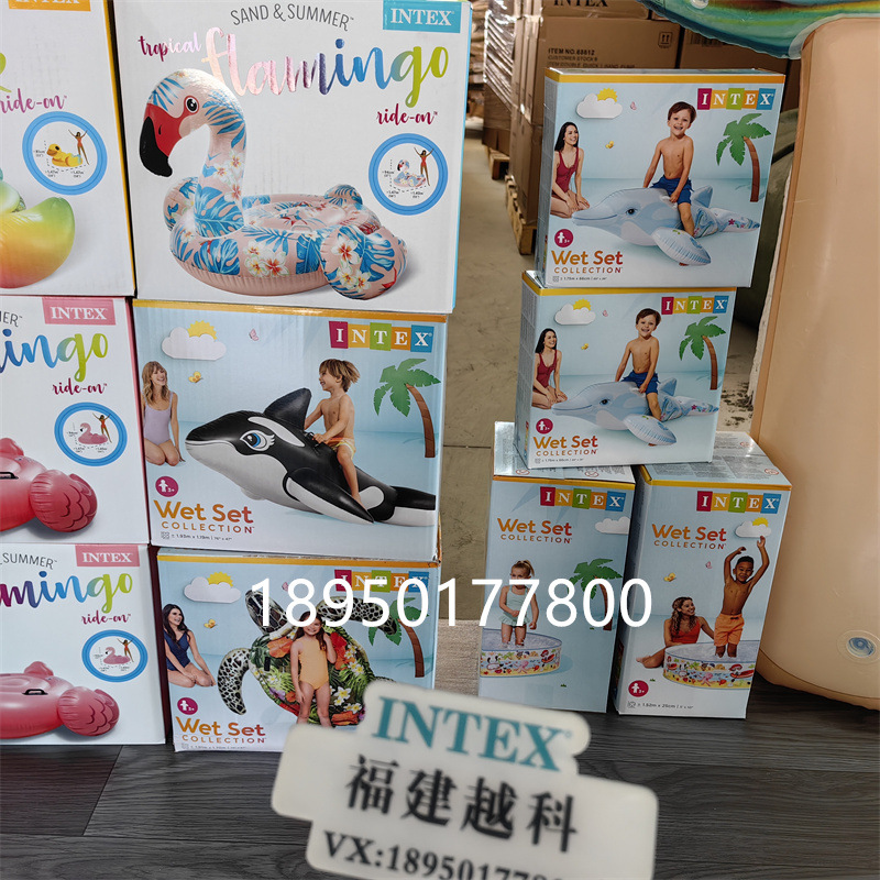 INTEX动物座骑儿童水上充气玩具 坐骑玩具儿童水池动物浮排水玩详情4