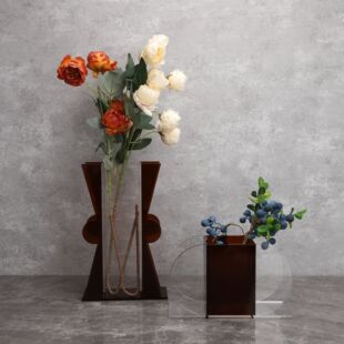 Nordic Acrylic Flower Vase Model Room Office Study Living Room Dining Room Bedroom Home Crafts Ornaments