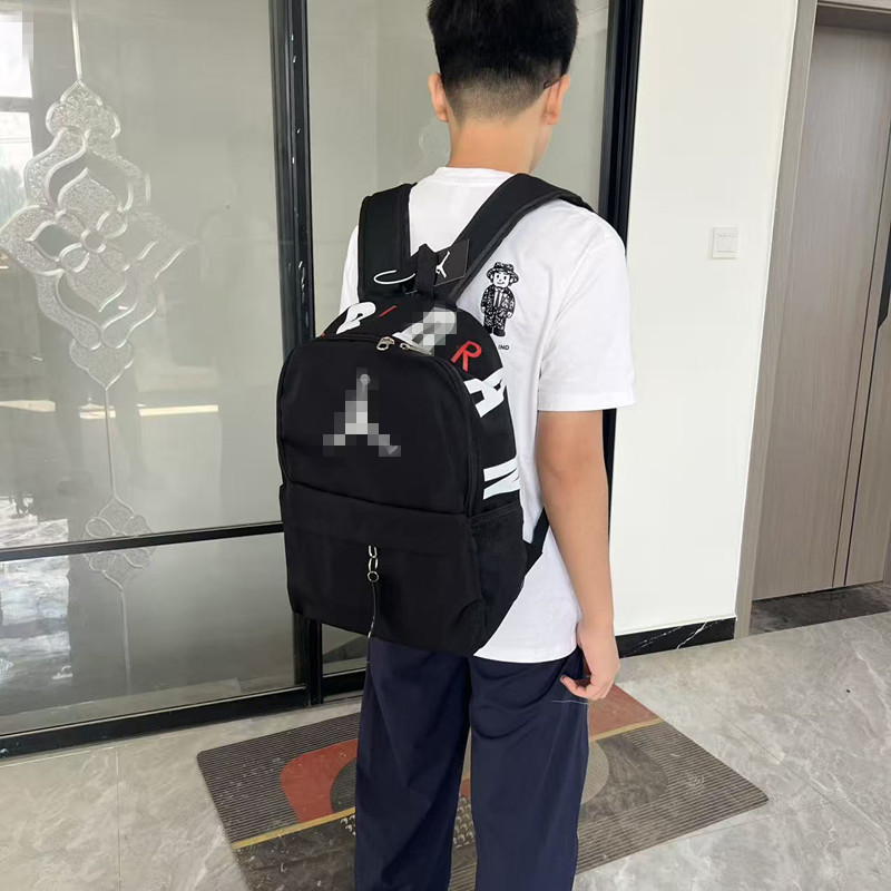New Style Large-Capacity Backpack for Men and Women, Suitable for Sports, Middle and High School Students, Versatile School Bag, Trendy Computer Bag, National Fashion Trend