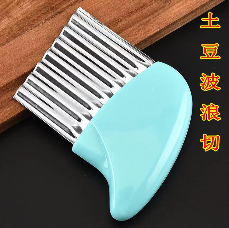 Multifunctional commercial cutting wolf potato wave knife home deep…