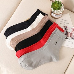 博航男士真絲襪子 桑蠶絲薄款透氣舒適防勾絲中筒男襪外貿跨境代發