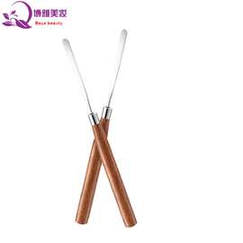 源头日系调胶棒美甲调色棒原木花梨木不锈钢取胶棒甲油胶