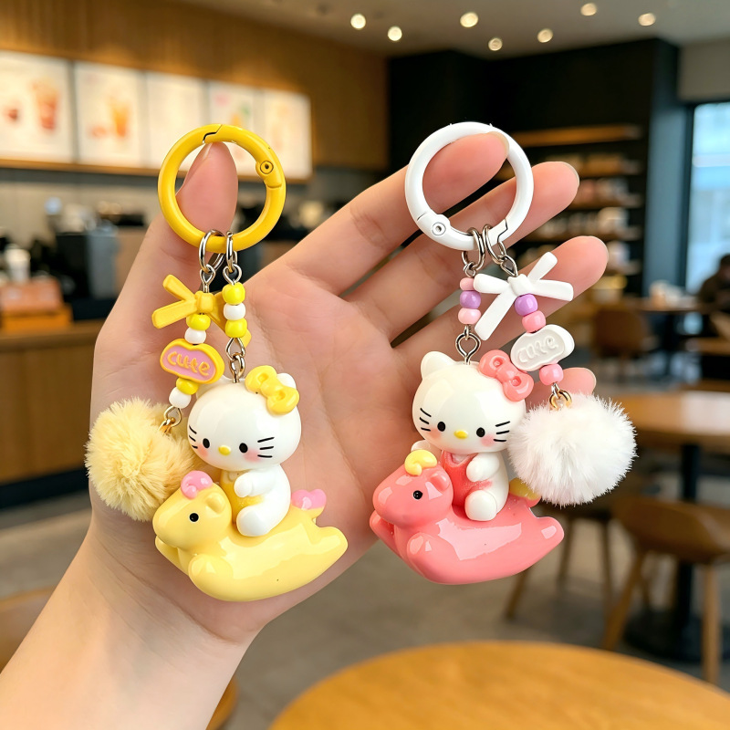 Kitty Cat phone pendant, electroplated accessory, cartoon cute charm, keychain, bag decoration, live streaming trendy toy Kitty Cat phone pendant, electroplated accessory, cartoon cute charm, keychain, bag decoration, live streaming trendy toy