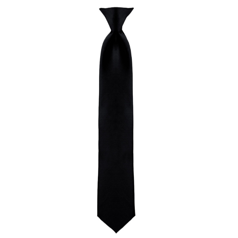 Cravatta slim uomo donna nera accessorio formale per matrimonio_voghion.com