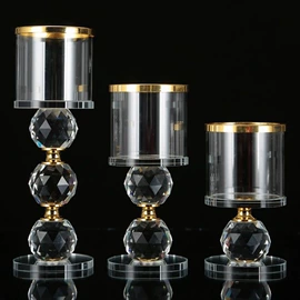 蜡烛器皿;水晶工艺品;其他装饰摆件