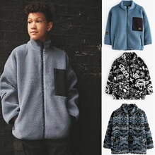 Nex* t PRINTED ZIPTHROUGH BORG - REGULAR FIT - Fleece  jacke