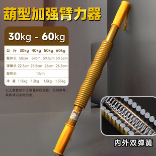 Armor Men's exercise arms Fitness equipment 50 kg adjustable double spring arm force rod training
