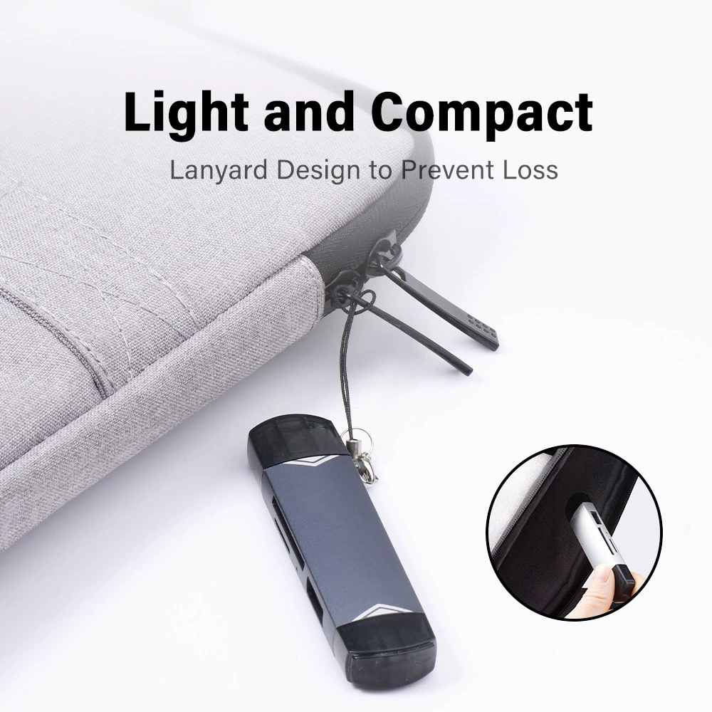 New Multifunctional 6-in-one Card Reader TF/SD/U Disk/Type-C OTG General Extension High-speed Card Reader