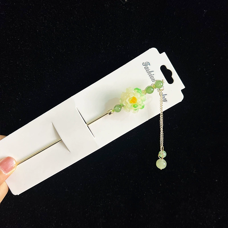 Hairpin Hanfu заколка для волос, орхидея цветочный декоративный аксессуар для волос, простая элегантная китайская стиль