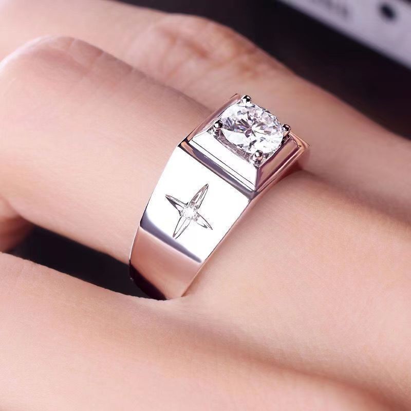 Four-star male ring