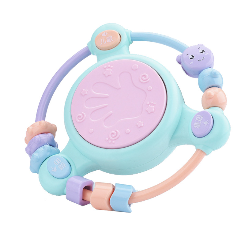 Baby Music Rattle Hand Drum Newborn Projection Story Machine Toy Early Education Puzzle 0-3 Years Old Baby Dropshipping