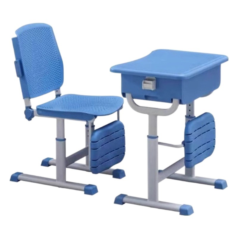 Writing desk student lunch break desk and chair school tutorial class study desk lifting children foldable home counseling desk