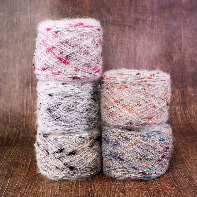 暖色彩点纱线彩点纱线