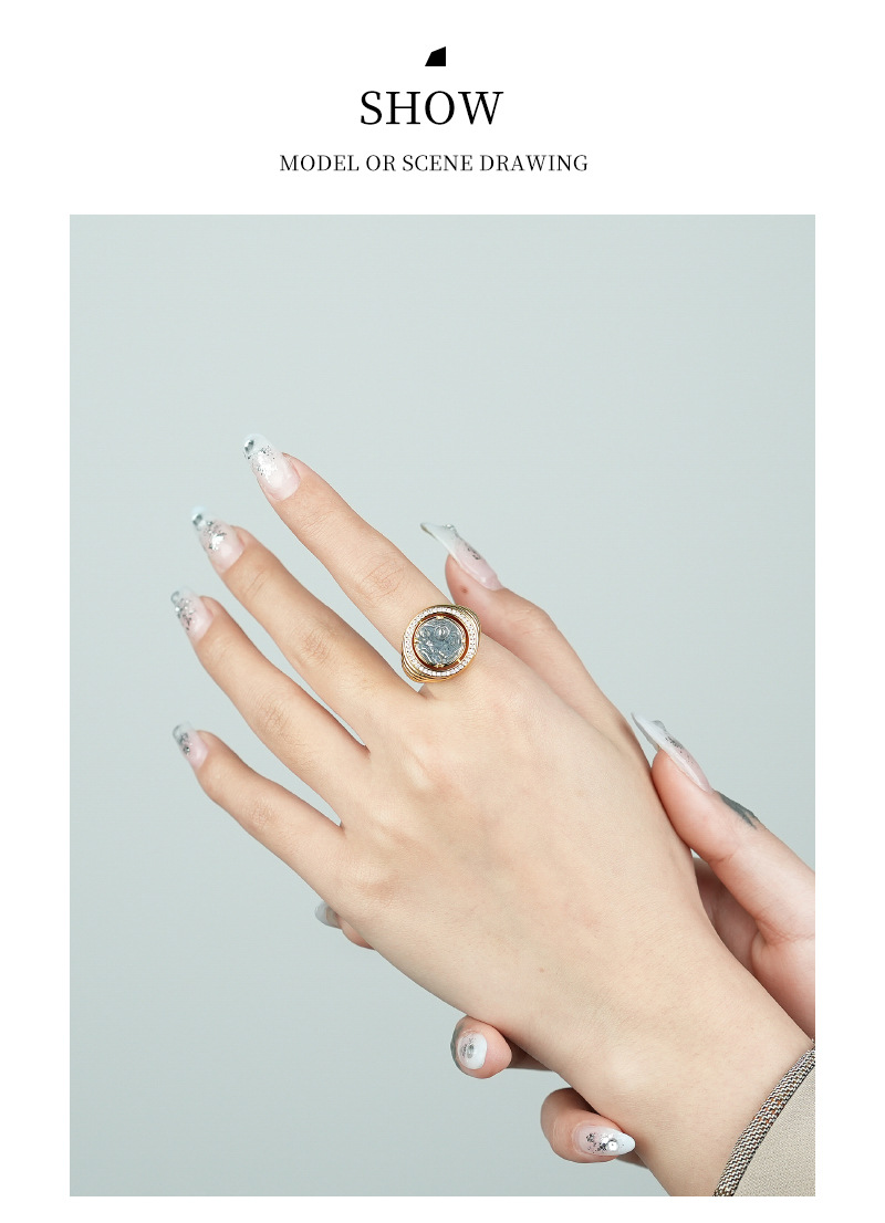 Fashion Geometric Copper Plating Open Ring 1 Piece