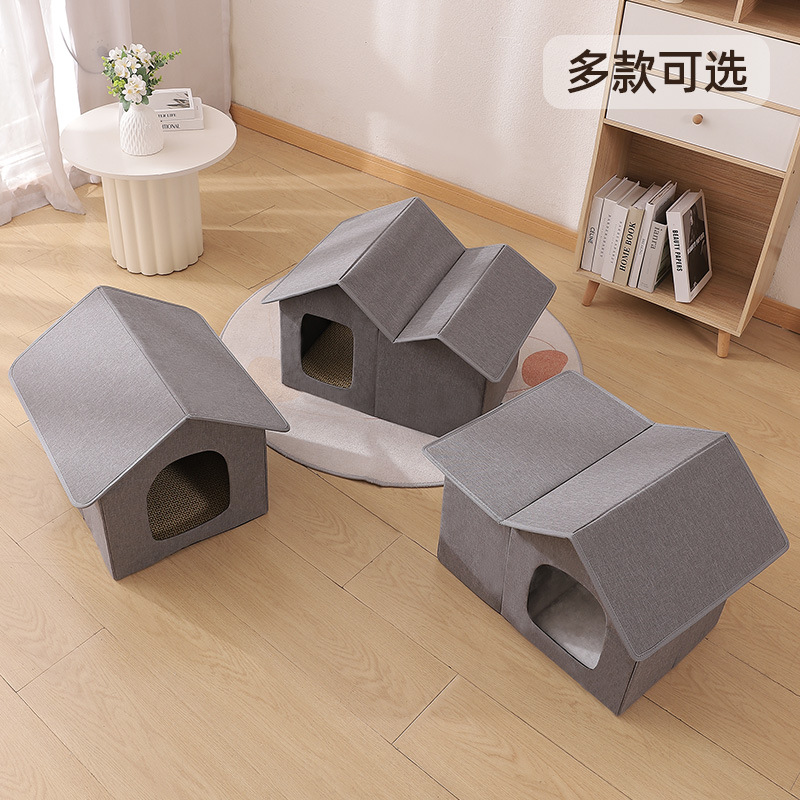 Casa de gato vagabundo transfronterizo al aire libre tienda a prueba de frío a prueba de lluvia gato de cuatro estaciones desmontable general mascota casa de gato de gato de gato