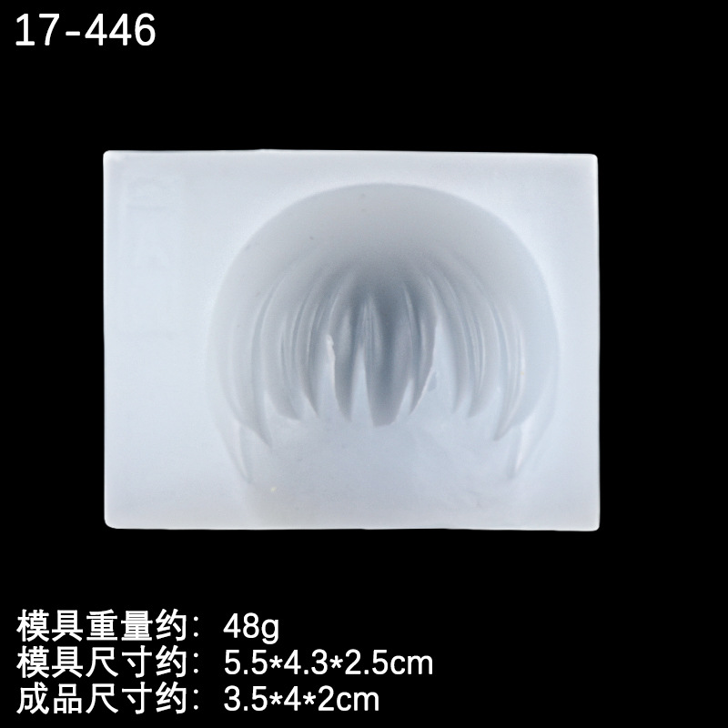 Ultra-ligero de arcilla pelo de silicona molde peinado muñeca modelado decoración fondant dibujos animados Bangs fondant molde de cerámica suave