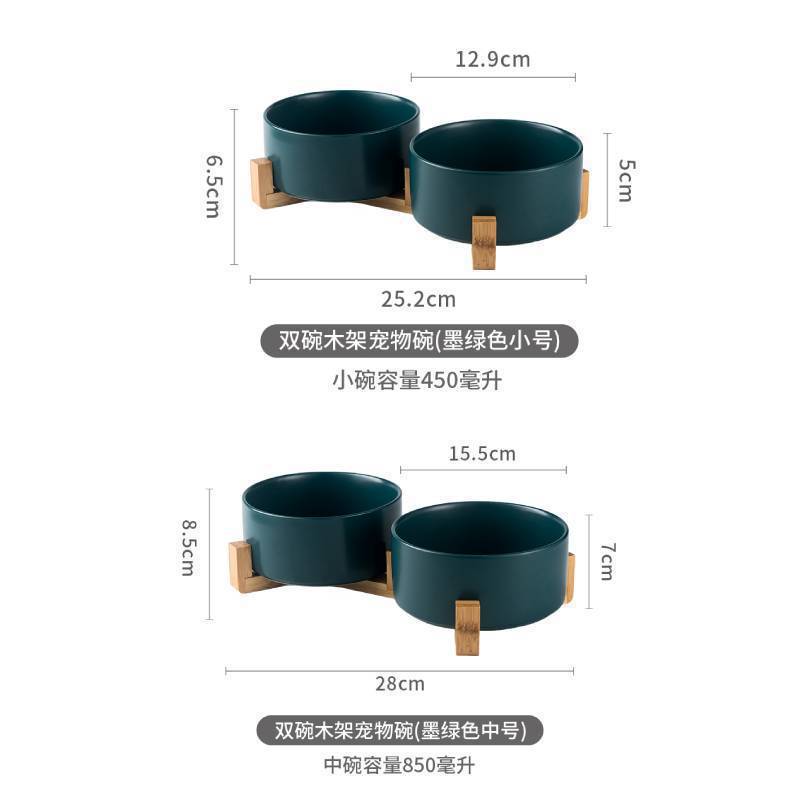 Tazón para gatos Tazón de comida de cerámica para patas altas Tazón de arroz para gatos Tazón de agua para proteger la columna cervical para evitar volcar Tazón para perros Tazón para mascotas Tazón para gatos