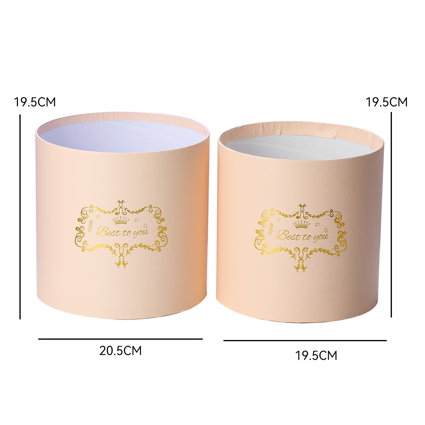 Siete colores cordier cubierto dos buquetes de flores abrazar barril de flores caja de embalaje de flores caja vacía materiales de diseño floral