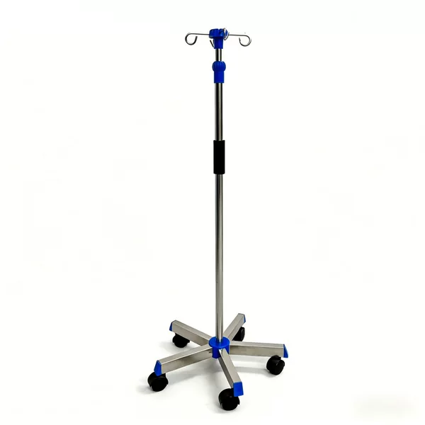 Stainless Steel Infusion Rack Floor Type Bottle Rack Retractable Dripping Rack Movable Infusion Pump Rack Saline Rack