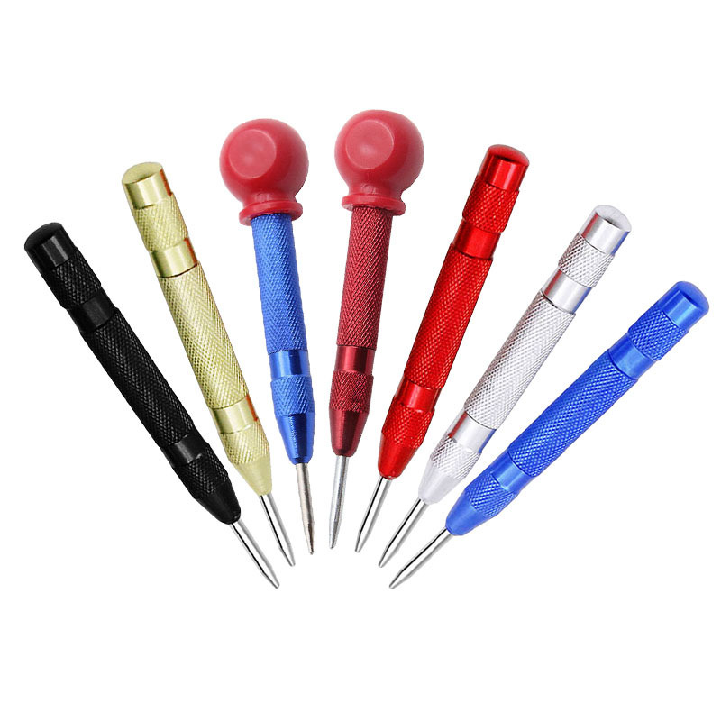 钻孔定位器中心冲子定位冲针破窗器样冲弹簧式冲头木工打孔凿打