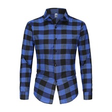 外贸批发2025格子衫男士港风外穿韩版潮流网红长袖衬衫衬衣代发