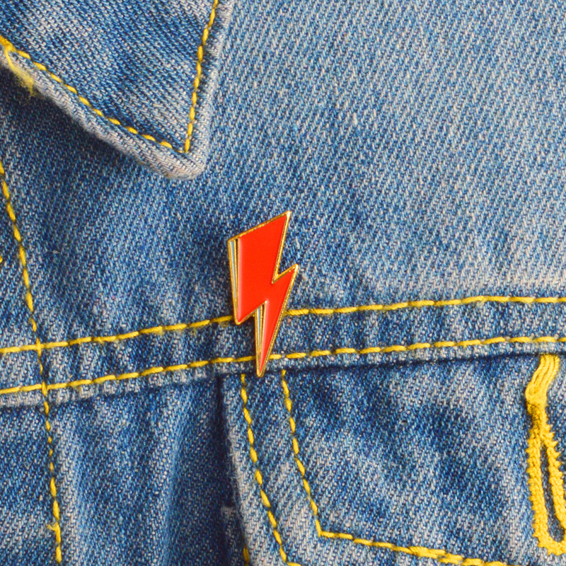 Fashion Pin Lightning Alloy Plating Unisex Brooches display picture 3