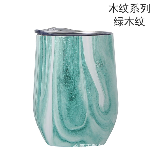Green wood grain