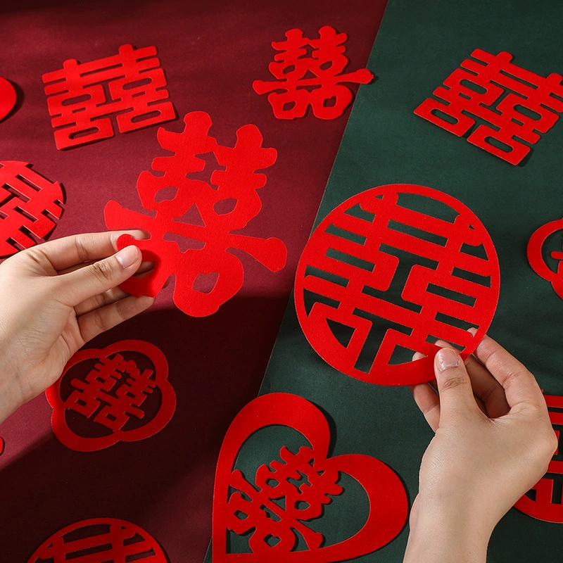 Свадебная комната наклейки свадебные наклейки наклейки самоклеящаяся фланевая ткань свадебные украшения