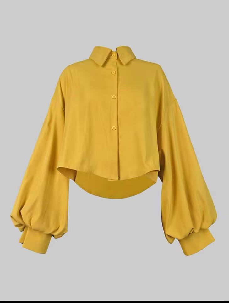 Solid Color Pine Casual Shirt 3