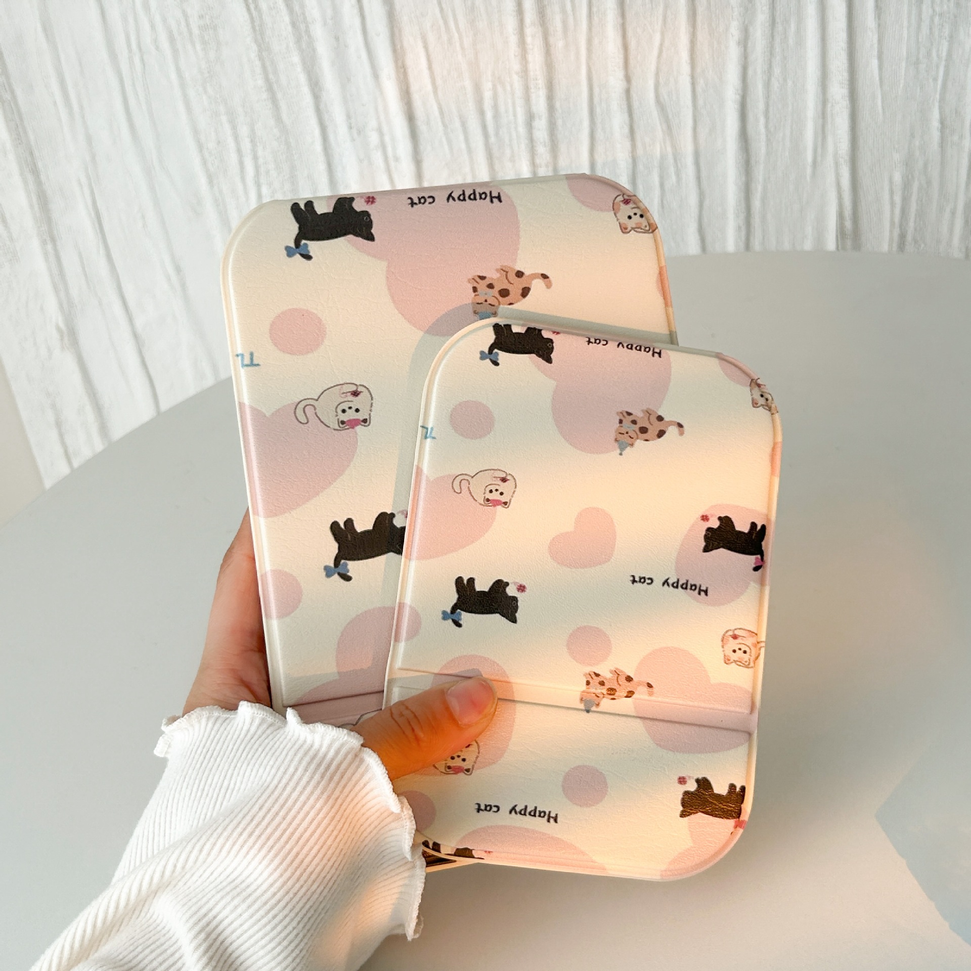 러브 핑크 고양이 중형-16*11cm